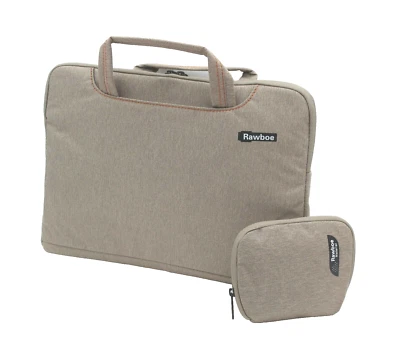 10 - 14 inch laptop tablet bag sleeve case Khaki Rawboe - Image 1 of 4