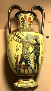 19) VASO HAND MADE IN GREECE PERIODO 480 AC 36 Cm PIOMBINO DI GARANZIA GRECA - Foto 1 di 5