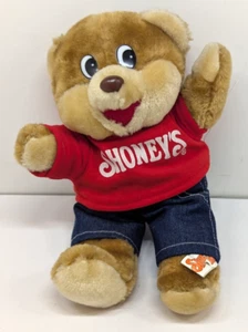 Peluche orsacchiotto ristorante Shoneys vintage 1986 con vestiti rimovibili 10" - Foto 1 di 17