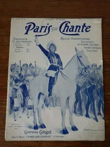 PARIS QUI CHANTE Nr 45 (Novembre 1903) Mistinguett Mayol Germaine Gallois - Picture 1 of 4