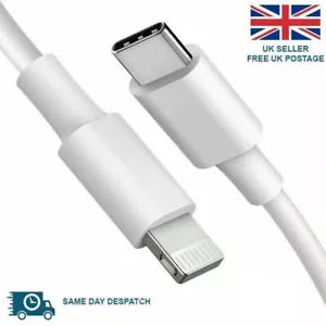 For iPhone 13 12 11 Pro Mini XR XS MAX Fast Charging USB-C PD Plug Charger Cable - Picture 1 of 2