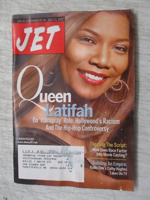 JET MAGAZINE JULY 23, 2007 QUEEN LATIFAH HAIRSPRAY RACE FACTOR CATHY HUGHES - Image 1 of 2