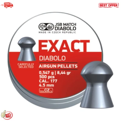 .177 Cal 8.44 Grain Domed Pellets 500 Count 4.53mm Lead for Target Shooting - Image 1 of 3