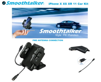 Apple iPhone 11 X XS XR Pro Max Smoothtalker Cradle Car Kit Dash Antenna  - image 1 of 2