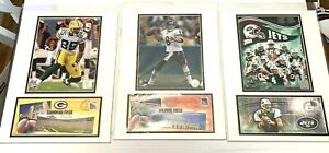 Lot Of Three Matted Nfl Football Player Post Office Pictures 8 X 10