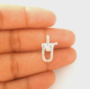 HANDMADE Lobster U Clasp Jewelry Lock Connector Claw White Polish DIY Finding - Picture 1 of 13