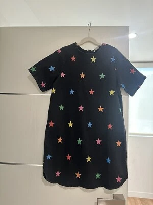 Stella McCartney Girls Size 12 Jeans Star Print Dress New Without Tags. - Image 1 of 4