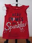Carter's Just One You Here Comes The Sparkle July 4th Independence  Day Size 2T