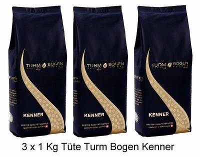 3 x 1 kg Turm Bogen Kaffee Cafe Kenner Swiss Schümli original schweizer Röstung