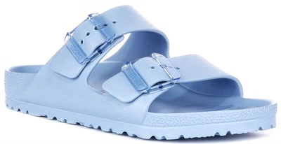 Birkenstock Arizona Stealth Estrecho 2 Tira Eva Mujer Sandalia En Azul Ru 4-8 - Imagen 1 de 4