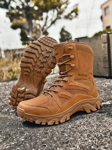 Men's High-Top Outdoor Hiking Boots Comfortable and Warm Anti Fall Hiking Boots  - Picture 1 of 28