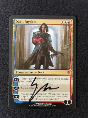 MtG Dack Fayden Conspiracy Regular Signed/Autographed LP Lightly Played - Image 1 of 4