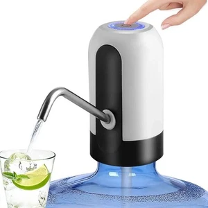 Portable Water Bottle Pump Automatic Water Dispenser W/ Switch & USB Charging - Picture 1 of 8