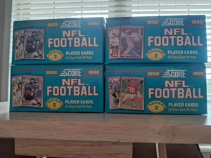 4 Kartons 1990 SCORE Football Serie 2 36 Packungen KOFFER FRISCH kostenloser Versand NOS - Bild 1 von 4