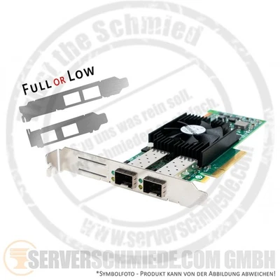 Dell Emulex 2x 16Gb FC LPE16002 PCIe 8x FibreChannel HBA Controller 06VK2R 0F3VJ - Image 1 of 4
