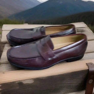 Chaps Men's Penny Loafers 96-8328 Size: 10M Burgundy 04-104362 - Picture 1 of 12