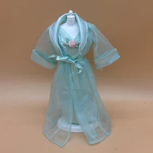 Barbie Fashion Avenue Muñeca Conjunto #14289 Pastel Verde Menta Aqua Camisón y Bata - Imagen 1 de 24