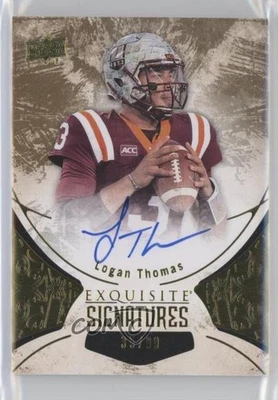 2014 Upper Deck Exquisite Collection Signatures /99 Logan Thomas Rookie Auto RC - Image 1 of 2