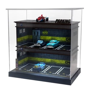 1/64 Scale Die-cast Model Car Display Case with LED Light and Acrylic Cover f... - Picture 1 of 6