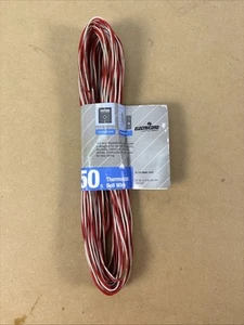 50FT 21 Gauge Red & White Wire Thermostat/Doorbell Vinyl-Insulated 2-Conductor - Picture 1 of 9