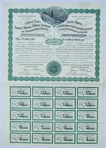 U.S.A. Virginie Beau Décor Ste Métallurgique Fabricant des Tunnels aux USA 1899 - Picture 1 of 1