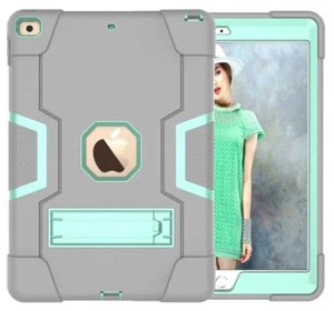 For iPad 7th 6th 5th Gen/Mini/Air 2/Pro Shockproof Rugged Armor Hard Case Cover - Picture 1 of 46