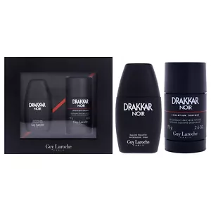 Drakkar Noir by Guy Laroche for Men - 2 Pc Gift Set - Picture 1 of 1