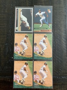 Rickey Henderson (6) 4-1994 Leaf  #259 1-1993 Fleer Ultra #258 1-1992 Leaf #116