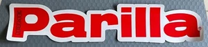 Original 1990s/2000s Parilla Sticker - x 2 (Kart/Karting) Large (Red On White) - Picture 1 of 1