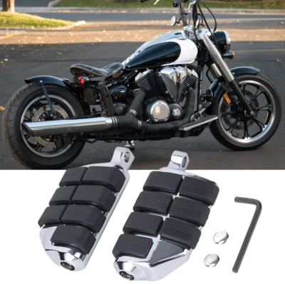 Apoios para os pés traseiros de passageiros para Kawasaki Vulcan 2000,1700 1600 1500 900 - Imagem 1 de 4