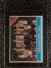 1975 Topps Basketball #216 Philadelphia 76ers Checklist NM