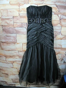 Vestido negro/gris Atelier Alyce Signature Collection talla 12 graduación, formal - Imagen 1 de 8