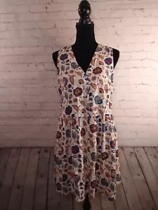 Abito babydoll STUDIO B by BOBEAU floreale RAYON senza maniche nuovo con etichette - GRANDE / prezzo al dettaglio consigliato 50 $ - Foto 1 di 10