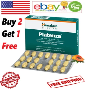 Himalaya Platenza For Boosts Platelet Count 100% Herbal 60 Tabs (FREE SHIP) - Picture 1 of 5