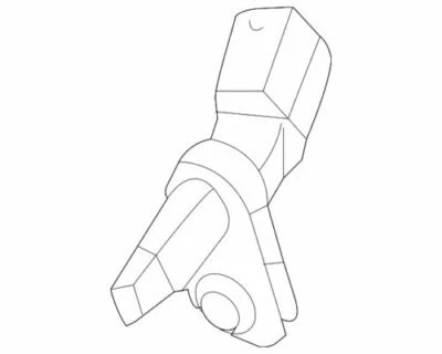 Genuine Volkswagen 2015-2018 GTI Golf TDI SEL ABS Speed Sensor Rear WHT-003864 - Image 1 of 2