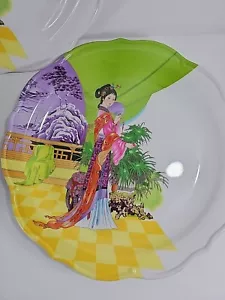 FATACO Japanese Melamine Ware Plate Lot - Set of 3 - Vintage Collectibles - Picture 1 of 9