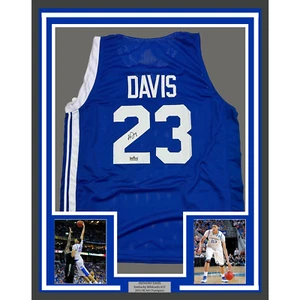 Framed Facsimile Autographed Anthony Davis 35x39 Kentucky Blue Reprint Jersey - Picture 1 of 2