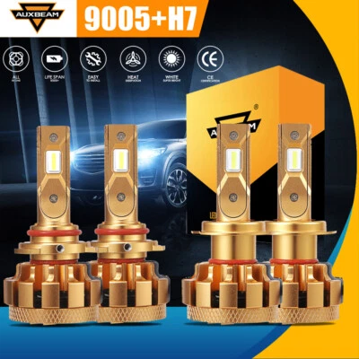 Faros LED de haz alto bajo 6000 k para Mazda CX-7 2007-2011 2012 AUXBEAM 9005 H7 Foto 1 de 4