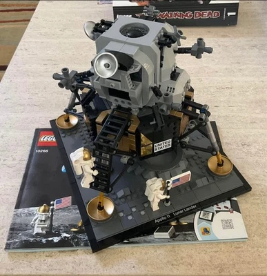 LEGO Creator: NASA Apollo 11 Lunar Lander (10266) 100% w Mini Figs & Manual🔥🔥 - Image 1 of 2