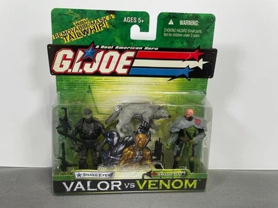 GI Joe Valor Vs Venom Snake Eyes W/ Timber & Swamp Rat Ninja Battles 2005 -154 - Image 1 of 3