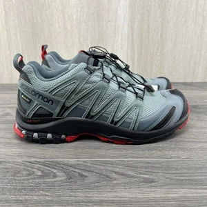 Salomon XA Pro 3D Gore Tex Talla 8 Hombres Gris Rojo Negro Impermeable Zapatos de Senderismo - Imagen 1 de 14