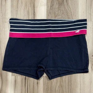 Pantalones Cortos de Yoga Hollister Plegable Y2K Azul Marino Rosa Para Mujer’s Grandes - Imagen 1 de 2