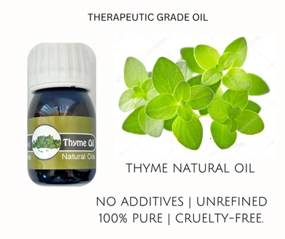 Natural THYME Essential Diluted Oil 100%Pure Aromatherapy Oils Therapeutic Grade - Image 1 of 4