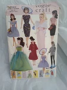 Vogue Crafts 9686 Barbie Doll Patterns For Sewing Projects Patterns Are Cut - Picture 1 of 7