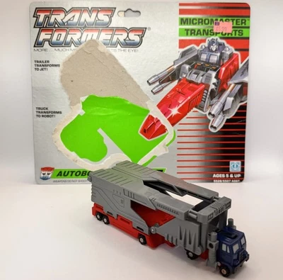 Transformers Overload G1 1990 Micromaster Transport (loose, complete w/- card) - Image 1 of 4