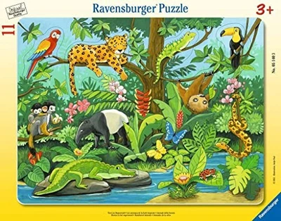 Ravensburger Jigsaw Puzzle 05140 3 Jungle Animals 11 Piecesfrom JP - Image 1 of 2