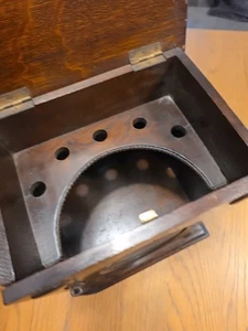 Vintage Smokers Pipe Holder Cabinet Cupboard 1 Foot High - Picture 1 of 17