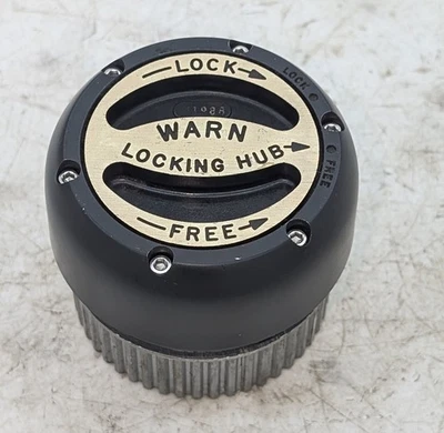 Buje de bloqueo manual NOS Warn M198B 19 estrías Dana 44 GM 10 pernos - pintado en negro Foto 1 de 4