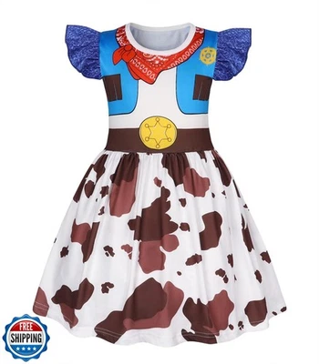 Disfraz de Princesa Eledobby Niñas Niño Vaquera Vestido Halloween Juegos con disfraces Vestido Foto 1 de 4