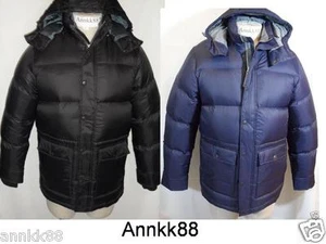 Neu mit Etikett Eddie Bauer klassischer Daunenparka für Herren schwarz/marine 550 Fill Power - Bild 1 von 8